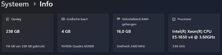 Computer, Computers en Software, Desktop Pc's, Gebruikt, 3 tot 4 Ghz, SSD, 16 GB, Ophalen