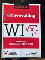 Samenvatting Examenstof Wiskunde VMBO TL/GL, Ophalen of Verzenden, Nederlands, Overige niveaus, ExamenOverzicht