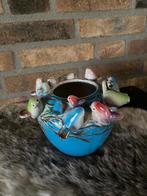 Des Pots Vogelvaas, Gebruikt, Blauw, Aardewerk of Porselein, Ophalen of Verzenden