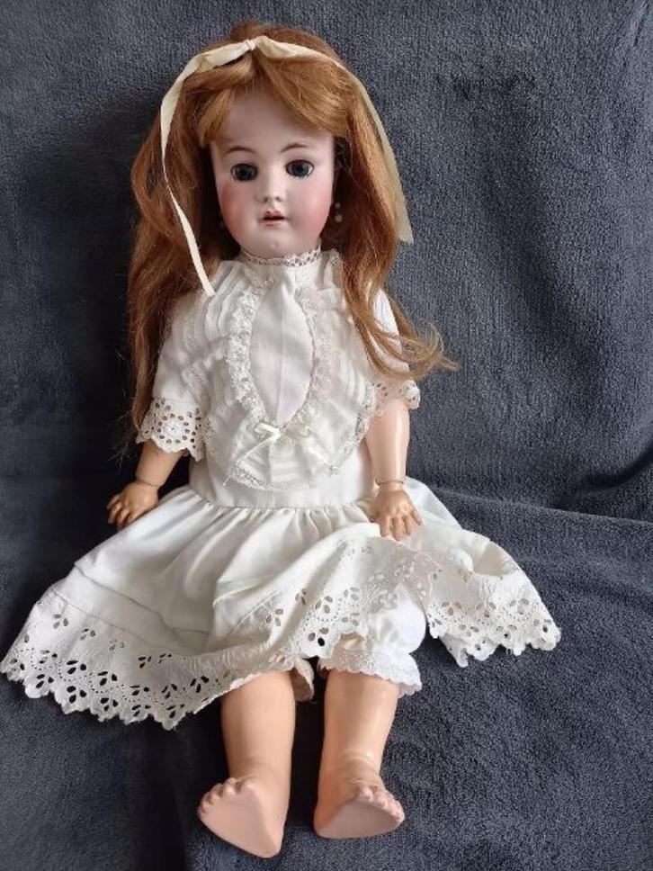 Antieke pop Heinrich Handwerck/ Simon & Halbig, Verzamelen, Poppen, Gebruikt, Pop, Ophalen of Verzenden