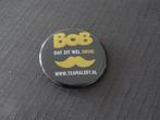 NIEUW! Button Bob Dat Zit Wel Snor >Snelle Verzending!<, Nieuw, Merk, Ophalen of Verzenden, Speldje of Pin