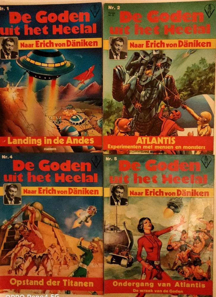 Goden uit het heelal nummers:1-2-4-5 €3 per stuk (1e editie', Boeken, Stripboeken, Zo goed als nieuw, Meerdere stripboeken, Ophalen of Verzenden