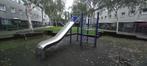 RVS Klimtoestel met Glijbaan & Glijstang, Ophalen, Gebruikt, Glijbaan