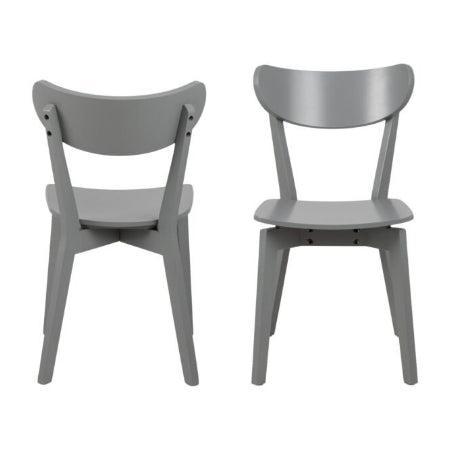Rodby 2 eetkamerstoel - lichtgrij, Huis en Inrichting, Stoelen, Nieuw, Twee, Hout, Overige materialen, Overige kleuren, Ophalen of Verzenden