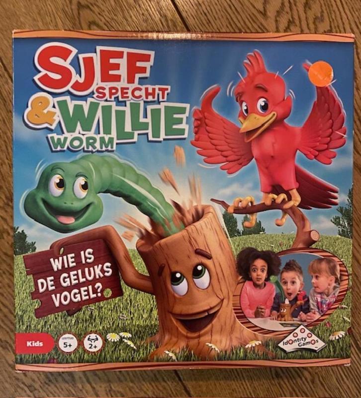 Behendigheidsspel Sjef Specht en Willie Worm, Hobby en Vrije tijd, Gezelschapsspellen | Bordspellen, Gebruikt, Drie of vier spelers