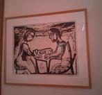Litho Gene Eggen - Intieme Scene, Antiek en Kunst, Ophalen of Verzenden
