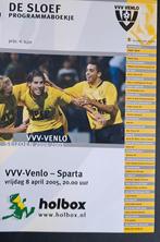 VVV Venko - Sparta 2004/2005, Verzamelen, Ophalen of Verzenden, Zo goed als nieuw, Overige binnenlandse clubs, Boek of Tijdschrift