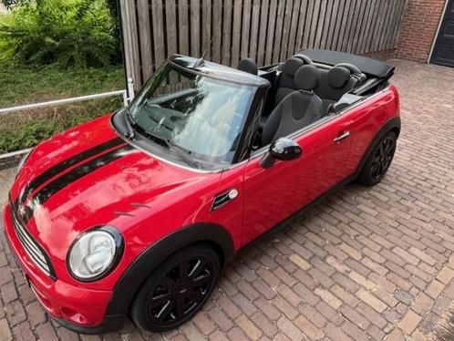 Mini 2011 Rood, Auto's, Mini, Bedrijf, Cabrio, ABS, Airbags, Airconditioning, Boordcomputer, Centrale vergrendeling, Elektrische buitenspiegels