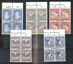 Zwitserland 814-818 blok van 4, Postzegels en Munten, Postzegels | Europa | Zwitserland, Ophalen of Verzenden, Gestempeld