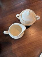 Edme suikerpotje en melkkannetje, Ophalen of Verzenden, Zo goed als nieuw, Glas of Kopje