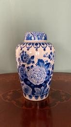 Porceleyne fles delft delftsblauw vaas deksel prachtstuk, Ophalen
