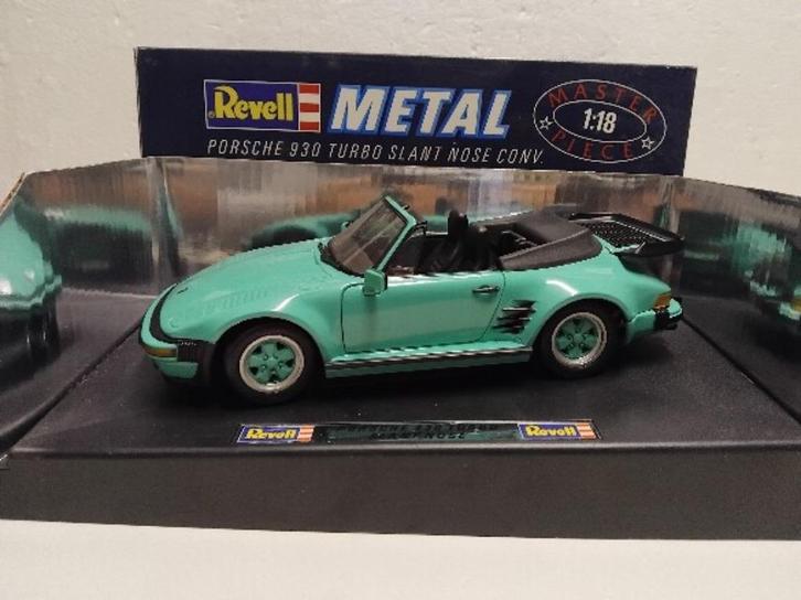 Porsche 930 Turbo slant nose mint Revell metal 1:18 KRD, Hobby en Vrije tijd, Modelauto's | 1:18, Zo goed als nieuw, Auto, Revell