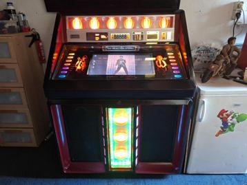 Digitale jukebox in vintage Ami jukebox met werkende knoppen