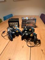 Gamecube set | 4 controllers | 9 spellen, Spelcomputers en Games, Ophalen, Gebruikt, Zwart, Met games
