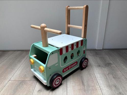Houten loopwagen / duwwagen i’toys Ice Cream ijskar, Kinderen en Baby's, Speelgoed | Houten speelgoed, Zo goed als nieuw, Duw- of Trekspeelgoed