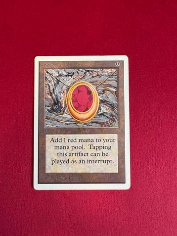 Mox Ruby Unlimited Magic the Gathering MTG beschikbaar voor biedingen