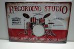 MUZIEK RECORDING STUDIO WAND BORD, Ophalen of Verzenden, Huis en Inrichting