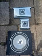 Lightning Audio Auto subwoofer + 2 versterkers, Auto diversen, Autospeakers, Ophalen, Gebruikt