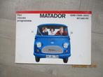 Zeldzame -- Tempo Matador folder +/- 1963 . !!, Ophalen of Verzenden, Zo goed als nieuw, Overige merken