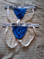 2 delige set basic jockstraps maat M., Kleding | Heren, Ondergoed, Ophalen of Verzenden, Blauw, Hello, Slip