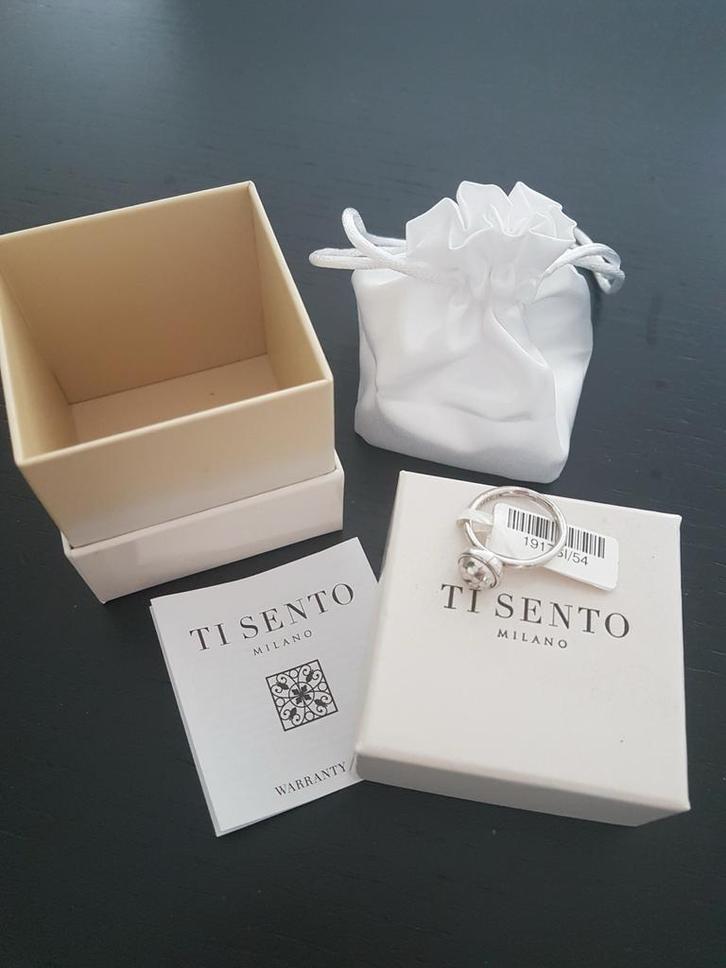 Ti Sento Zilveren Ring - Maat 54 .nieuw., Sieraden, Tassen en Uiterlijk, Ringen, Nieuw, Dame, 17 tot 18, Zilver, Zilver, Ophalen of Verzenden