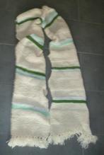 Nieuwe, handgebreide, volwassenensjaal met strepen, Ophalen of Verzenden, Nieuw, Maat 38/40 (M), Sjaal