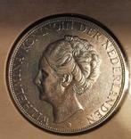 Koningin wilhelmina rijksdaalder 1933, Ophalen of Verzenden, Koningin Wilhelmina, 2½ gulden, Losse munt