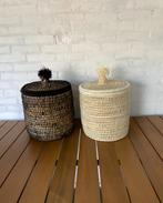 Prachtige Marokkaanse Berber Bohemian Ibiza pom pom manden, Ophalen of Verzenden, Nieuw, Mand