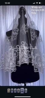 Sluier wit, Ophalen of Verzenden, Zo goed als nieuw, Wit, Accessoires