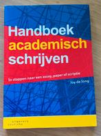 Joy de Jong - Handboek academisch schrijven, Boeken, Ophalen of Verzenden, Zo goed als nieuw, Joy de Jong