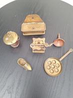 6 Koperen Miniatuurtjes, Antiek en Kunst, Ophalen, Koper