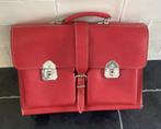 Rode vintage schooltas, Gebruikt, Minder dan 30 cm, Aktetas of Boekentas, Rood