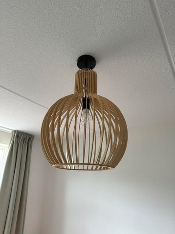 Houten Hanglamp Rond Design - 45x54cm beschikbaar voor biedingen