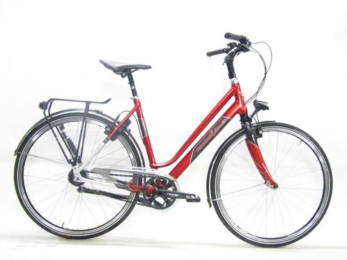 Gazelle Misano rood dames 53cm 28inch, Fietsen en Brommers, Fietsen | Dames | Damesfietsen, Gebruikt, Gazelle, Versnellingen, 53 tot 56 cm