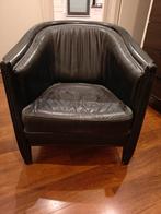 Zwarte stoel, Huis en Inrichting, Fauteuils, Ophalen, Gebruikt, 50 tot 75 cm