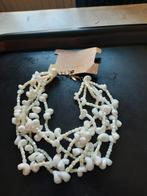 Schitterende witte ketting, Ophalen of Verzenden, Zo goed als nieuw, Wit, Overige materialen