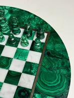 Schaakspel Malachiet vintage, Hobby en Vrije tijd, Gezelschapsspellen | Bordspellen, Ophalen, Zo goed als nieuw