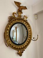 Antieke gebogen butlerspiegel Thomas Fentham, Ophalen, Rond, 50 tot 100 cm, 100 tot 150 cm