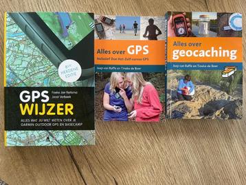 Drie geocache boeken - gps wijzer - alles over geocaching