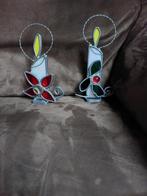 Kerstdecoratie Kaarsen - Glas in Lood, Diversen, Kerst, Ophalen of Verzenden, Zo goed als nieuw