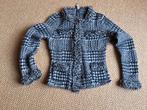 Marc Cain jasje, colbertje, maat 38, blauw witte ruit., Verzenden, Zo goed als nieuw, Maat 38/40 (M), Blauw