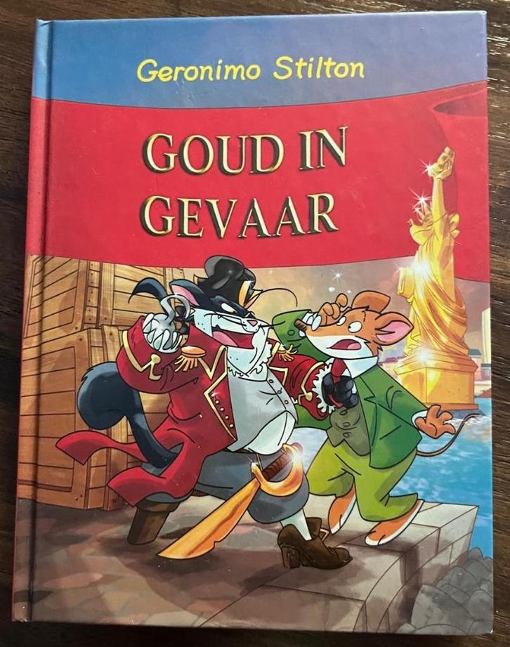Geronimo Stilton Goud in gevaar, Boeken, Kinderboeken | Jeugd | onder 10 jaar, Zo goed als nieuw, Fictie algemeen, Ophalen of Verzenden