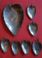 Set 7 handgemaakte zinken blad/hart, Ophalen