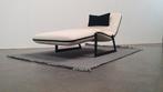 Busnelli Italy Tarcisio Colzani leer design chaise loungue, Huis en Inrichting, Ophalen, Metaal, Minder dan 75 cm, Busnelli
