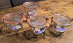 4 Weck Potjes | Glazen Opberg Pot Bewaar, Huis en Inrichting, Ophalen of Verzenden, Zo goed als nieuw, Glas, Pot, Bus of Blik