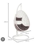 Hangstoel Xenos wit- €130,- vaste prijs, Ophalen, Binnen, Zo goed als nieuw, Met standaard