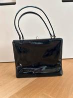 Vintage lak handtas zwart, Sieraden, Tassen en Uiterlijk, Tassen | Damestassen, Ophalen of Verzenden, Zo goed als nieuw, Zwart