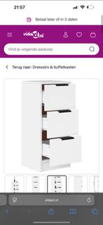 Wit. Nieuw in de doos! Kastje 30 x 30 x 70cm, Antiek en Kunst, Antiek | Meubels | Kasten, Ophalen