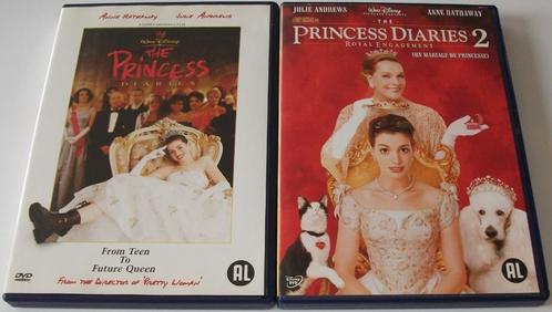 Dvd *** PRINCESS DIARIES *** Walt Disney Deel 1 + 2, Cd's en Dvd's, Dvd's | Komedie, Zo goed als nieuw, Romantische komedie, Alle leeftijden