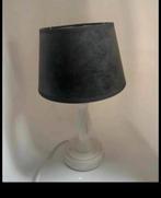 2 lampen voetjes wit  inclusief kap zwart, Huis en Inrichting, Lampen | Tafellampen, Ophalen of Verzenden